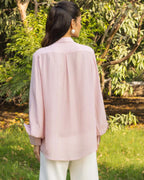Iris French Lace Satin shirt - Dareiss