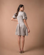 The Grey Pleated Dress - BeyondStiches