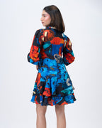 Parade Noir Mini Frill Dress - Stitched Almaree