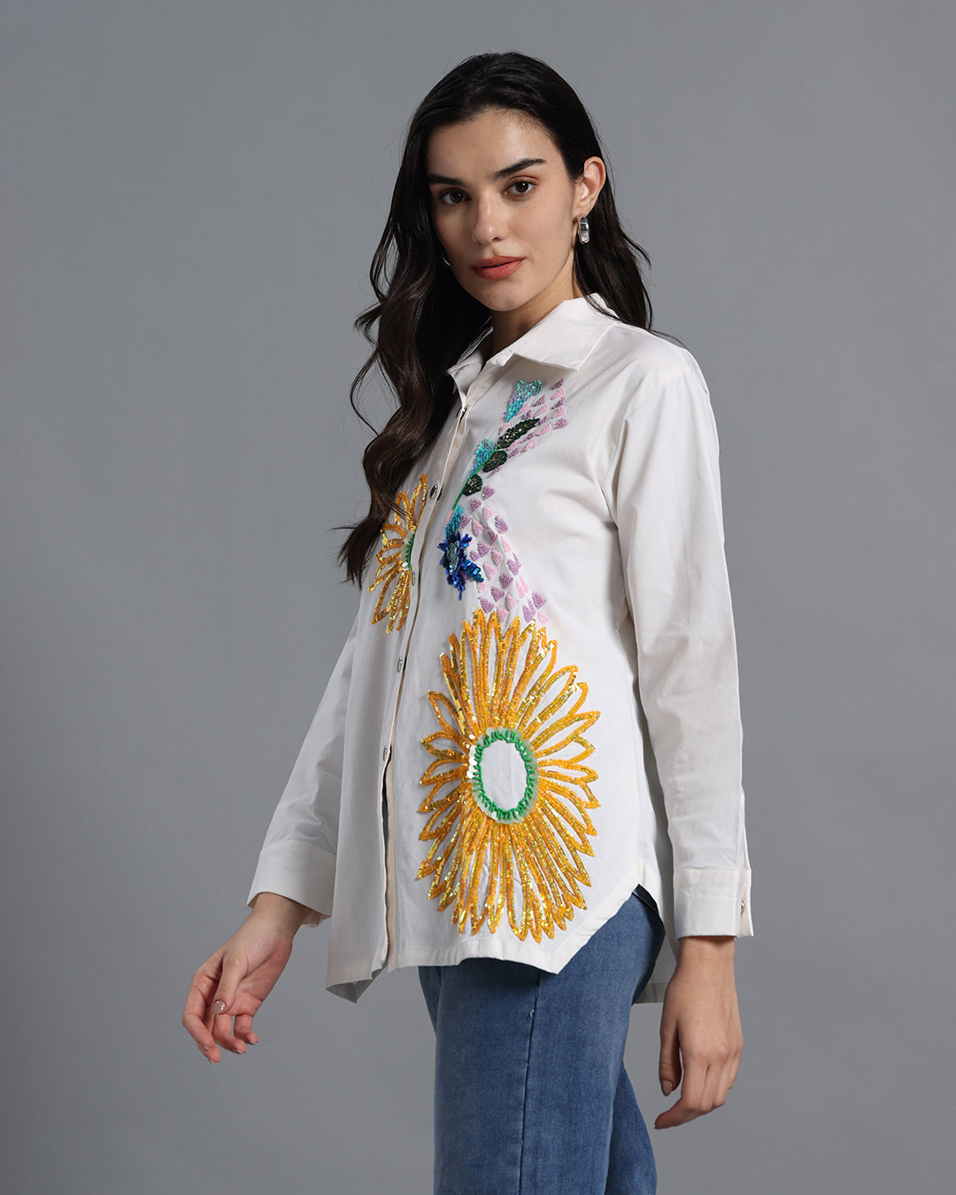 Minimalist Cotton White Shirt