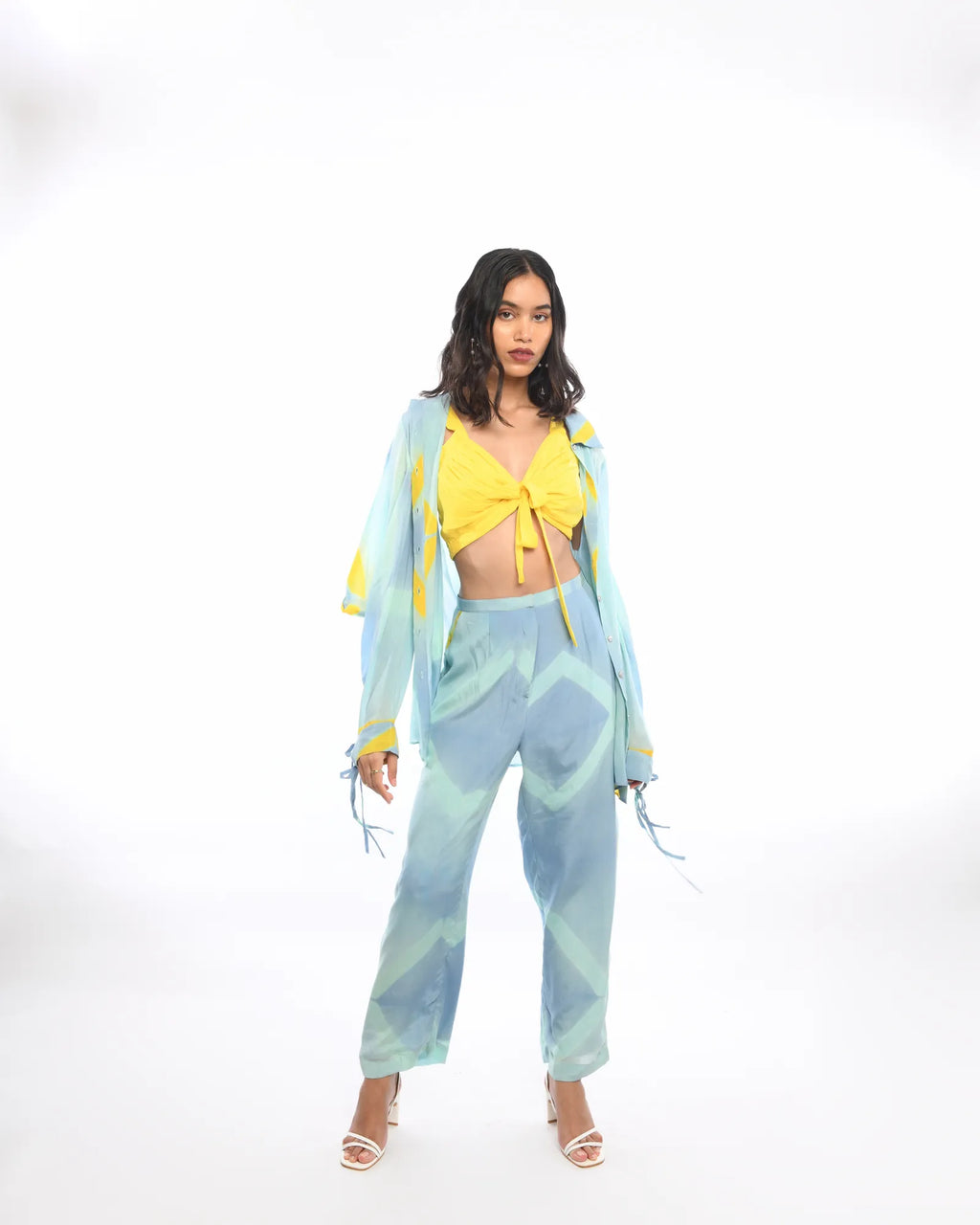 Aquamarine Tie And Dye Co-Ord Set