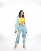 Aquamarine Tie And Dye Co-Ord Set