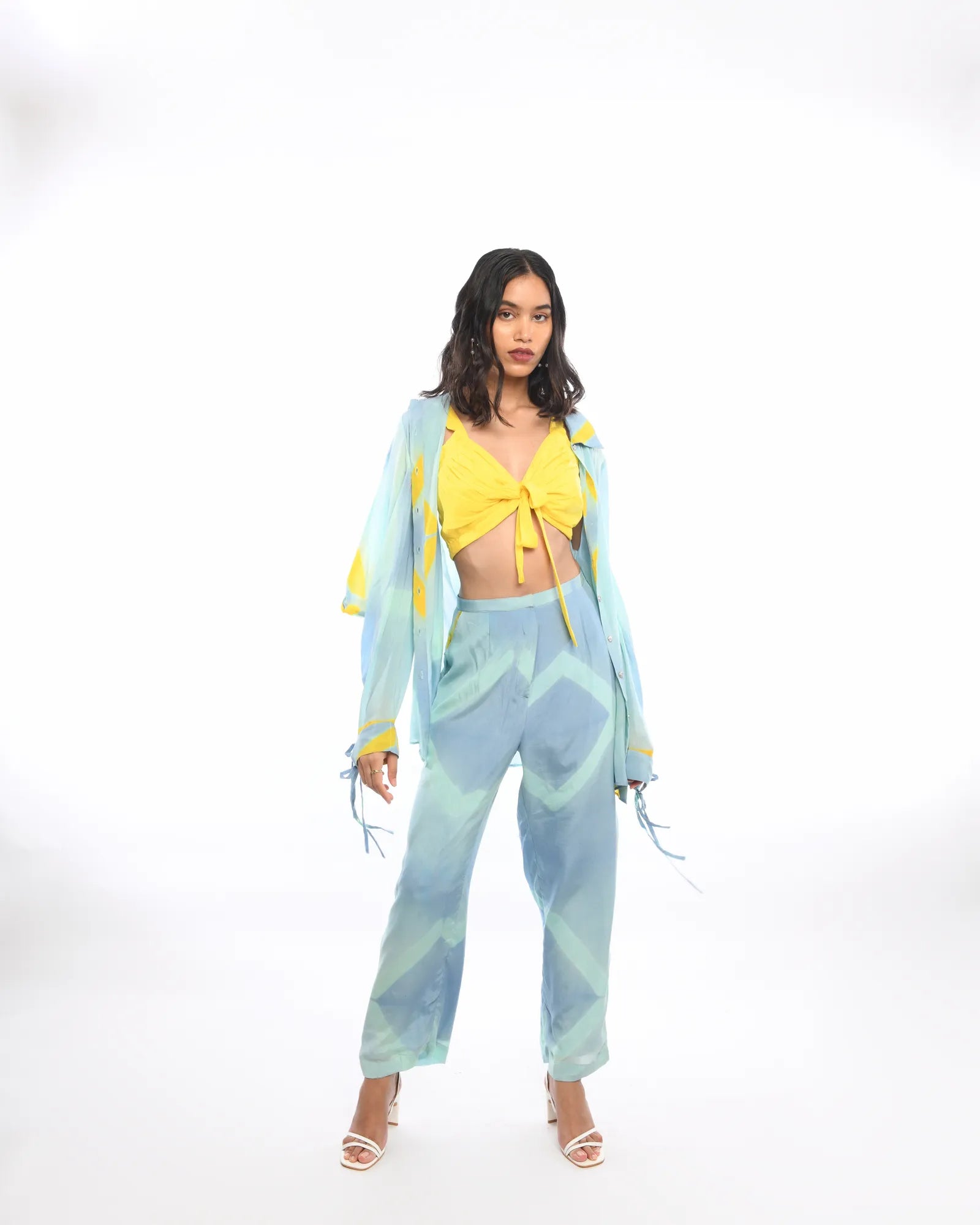 Aquamarine Tie And Dye Co-Ord Set