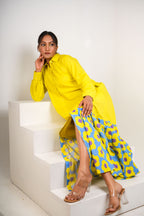 Mystic Bloom Layered Shirt Dress Long