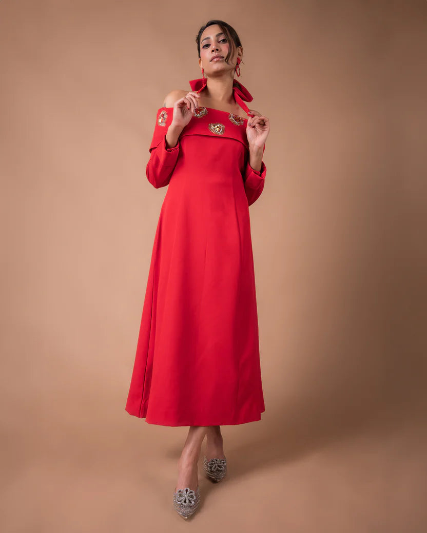 The Red heart Dress