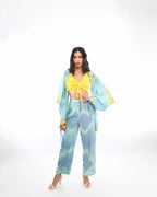 Aquamarine Tie And Dye Co-Ord Set