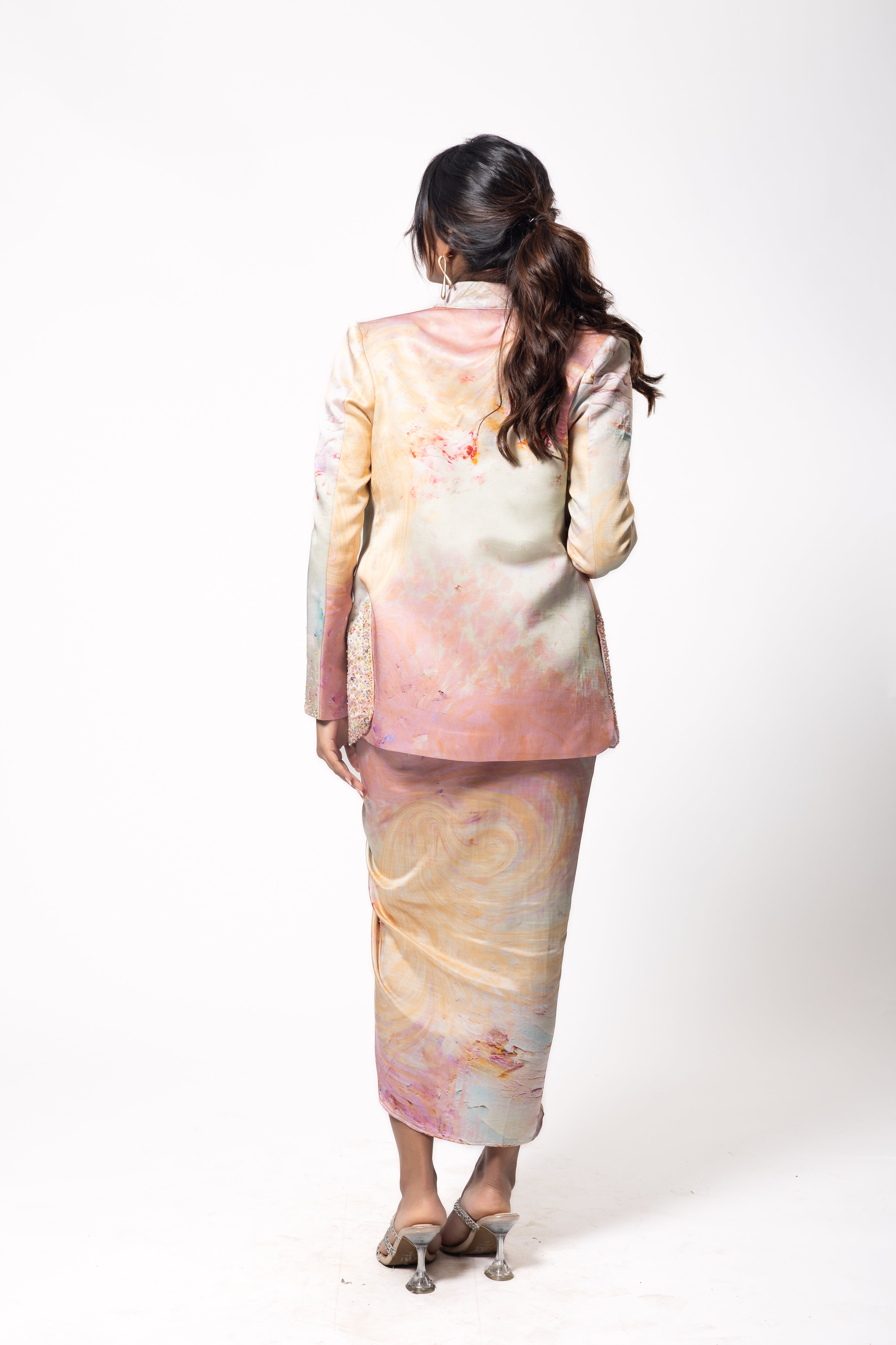 Aurora Blazer and Skirt Set - Stitched Almaree
