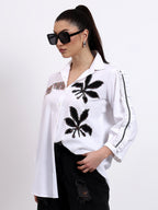 White seer sukar laser shirt