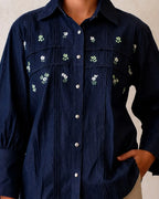 Floral Denim Shirt