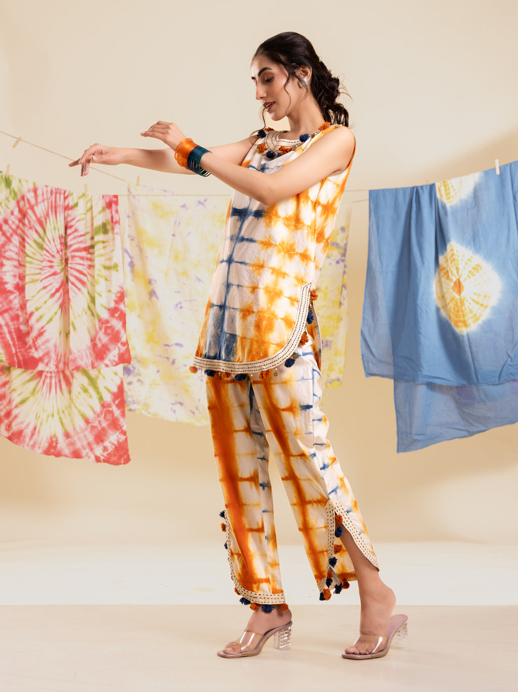 Chroma Clash Cotton Co-ord Set
