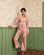 Embroidered Jacket Co-ord Set