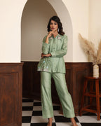 Tucks Detail Kurta-Set