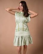The Mint Green Mini Dress - BeyondStiches