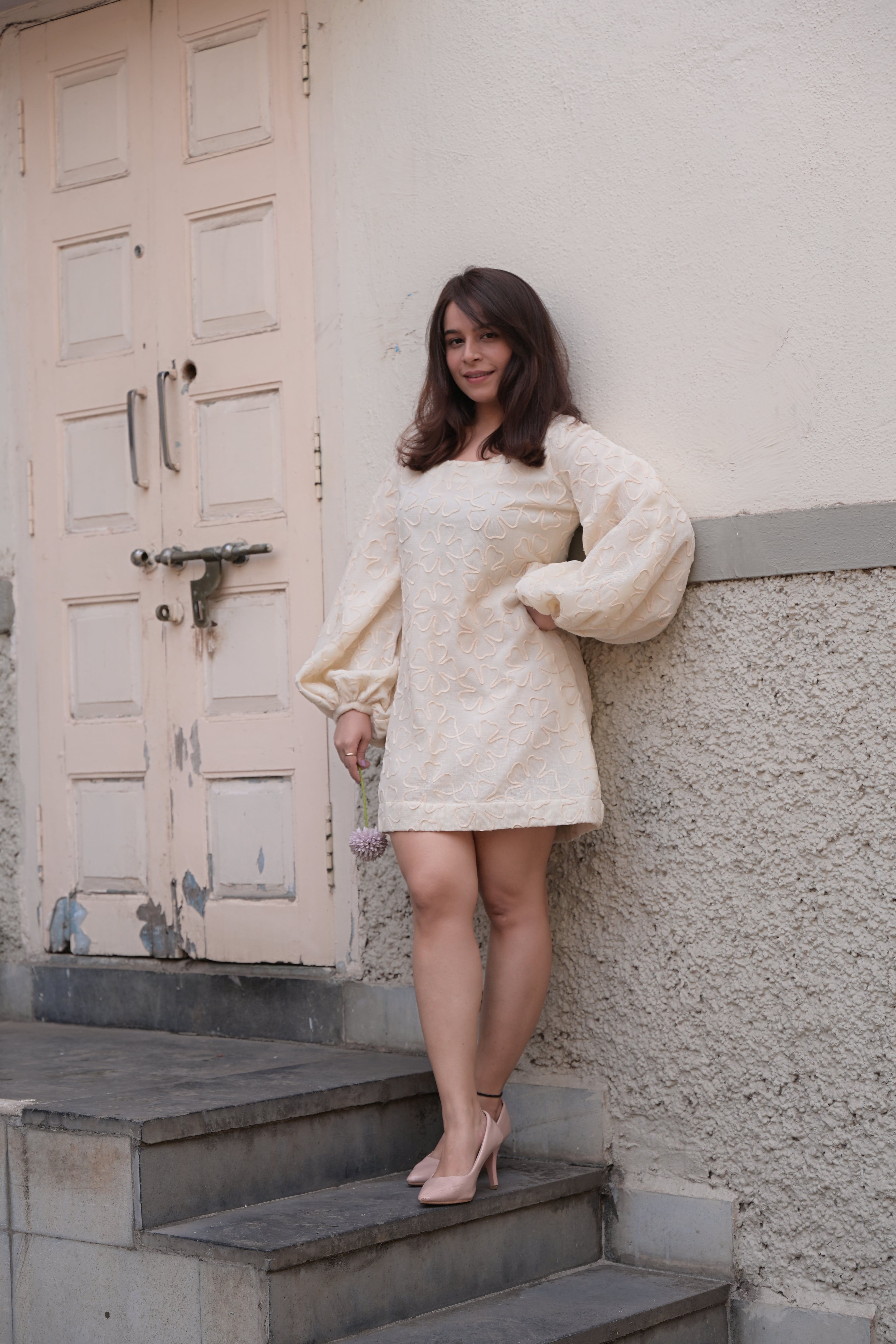 White Petal Bloom Dress