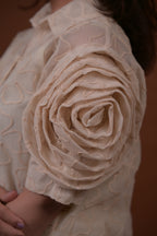 White Petal Rose Shirt