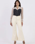 Noir Lace Corset Top