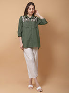 Olive Shell Shirt