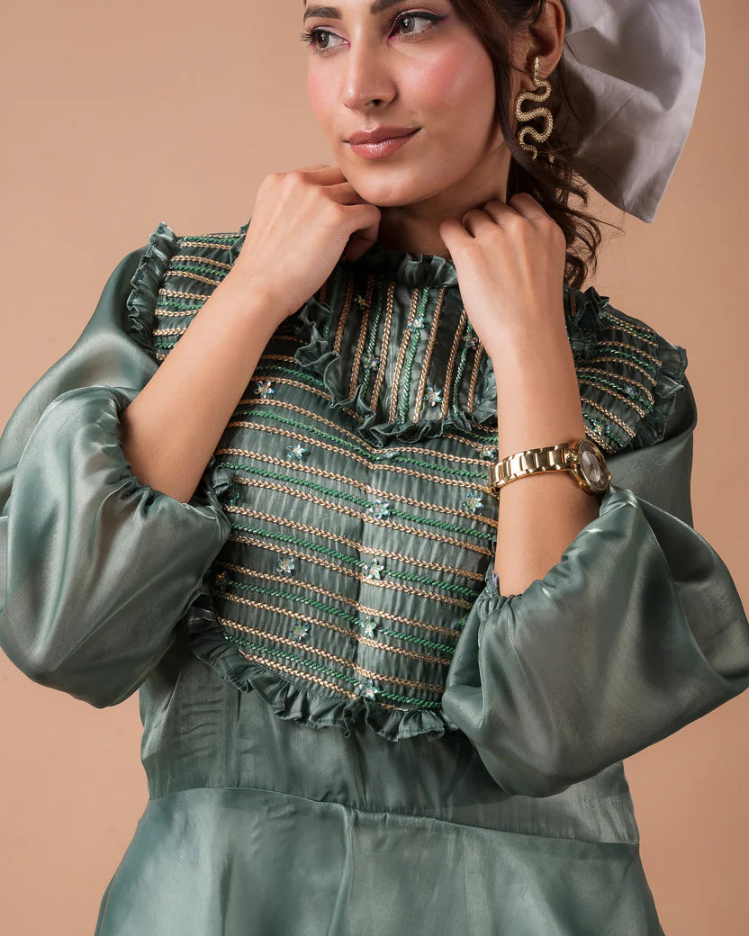 The Frill Peplum Top