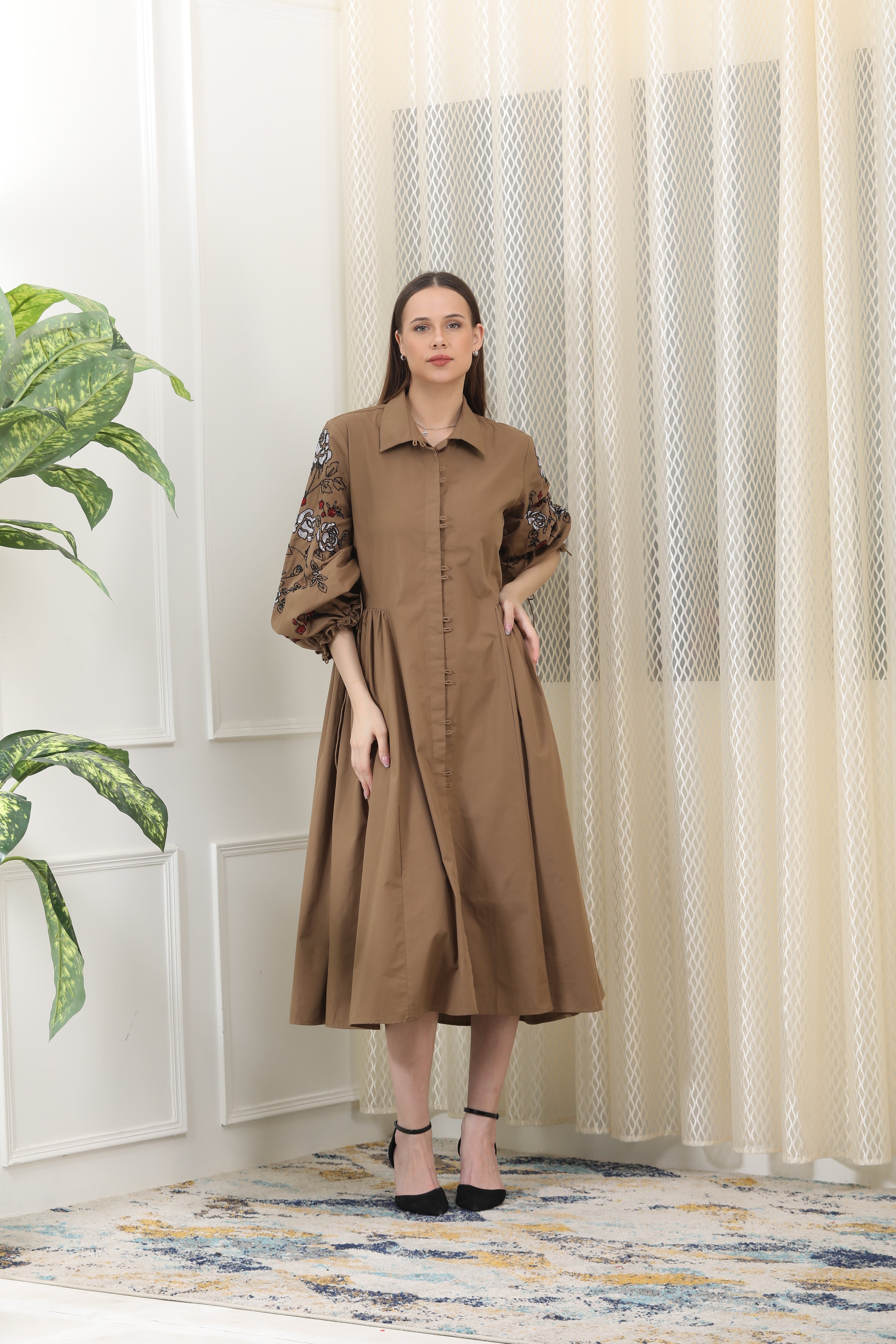 Lea Brown Dress
