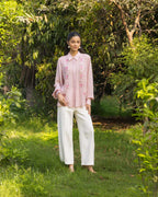 Iris French Lace Satin shirt