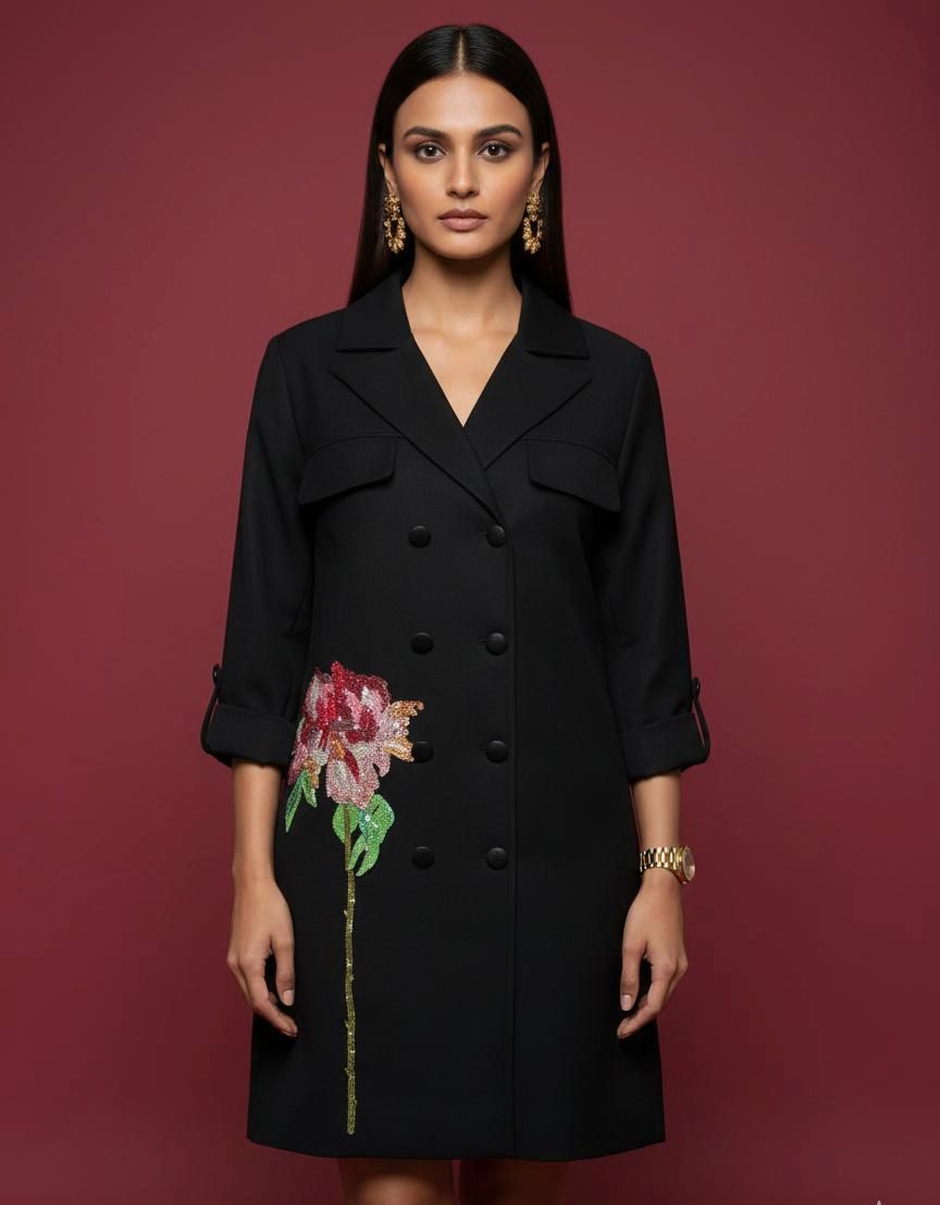 Black Trench Dress