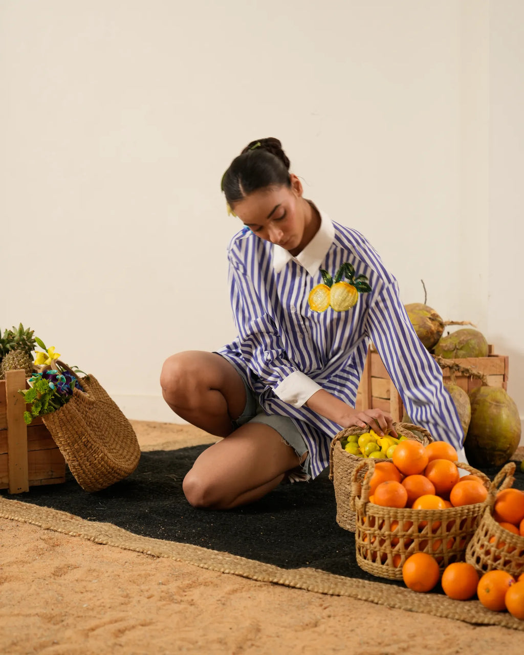 Lemon Knotted Shirt