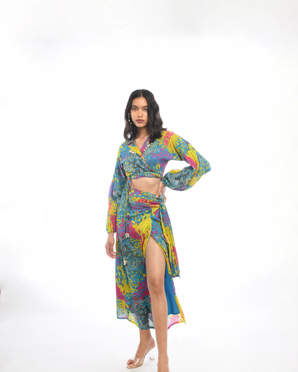 Colour Splash  Skirt Top Co-Ord Set
