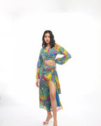 Colour Splash  Skirt Top Co-Ord Set