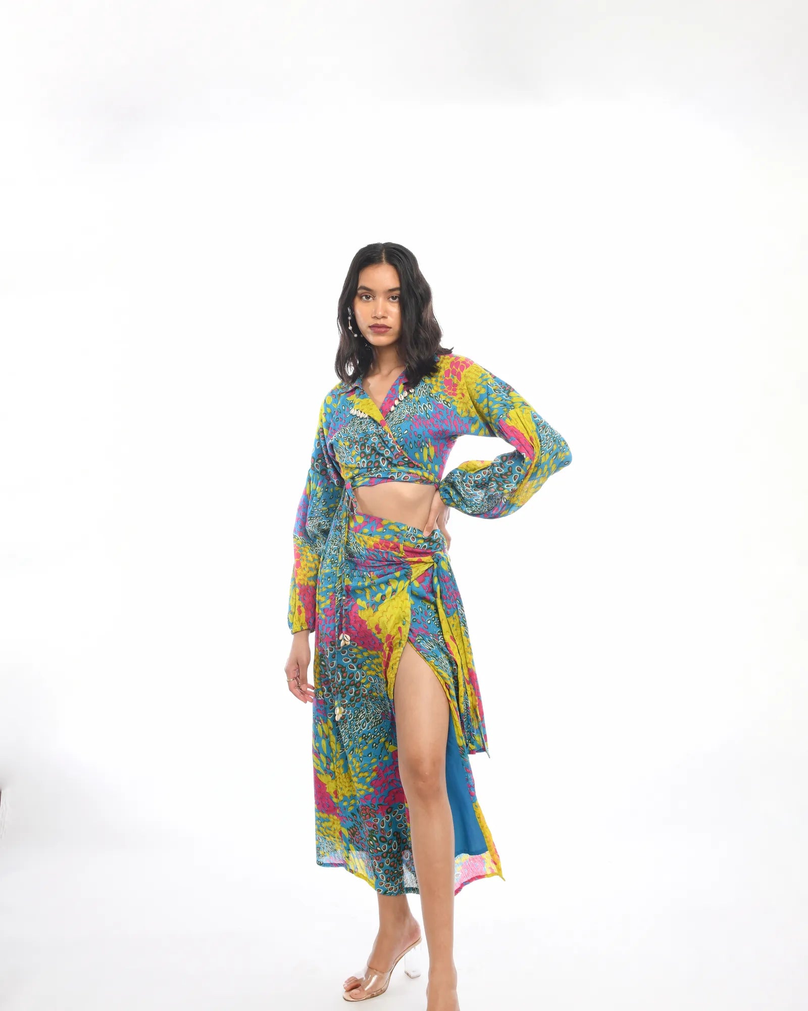 Colour Splash  Skirt Top Co-Ord Set