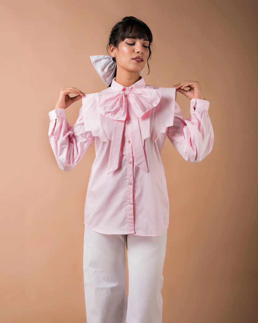 The Pink Bow Flap Shirt