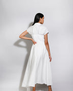 White Rose Silky Dress - Itara