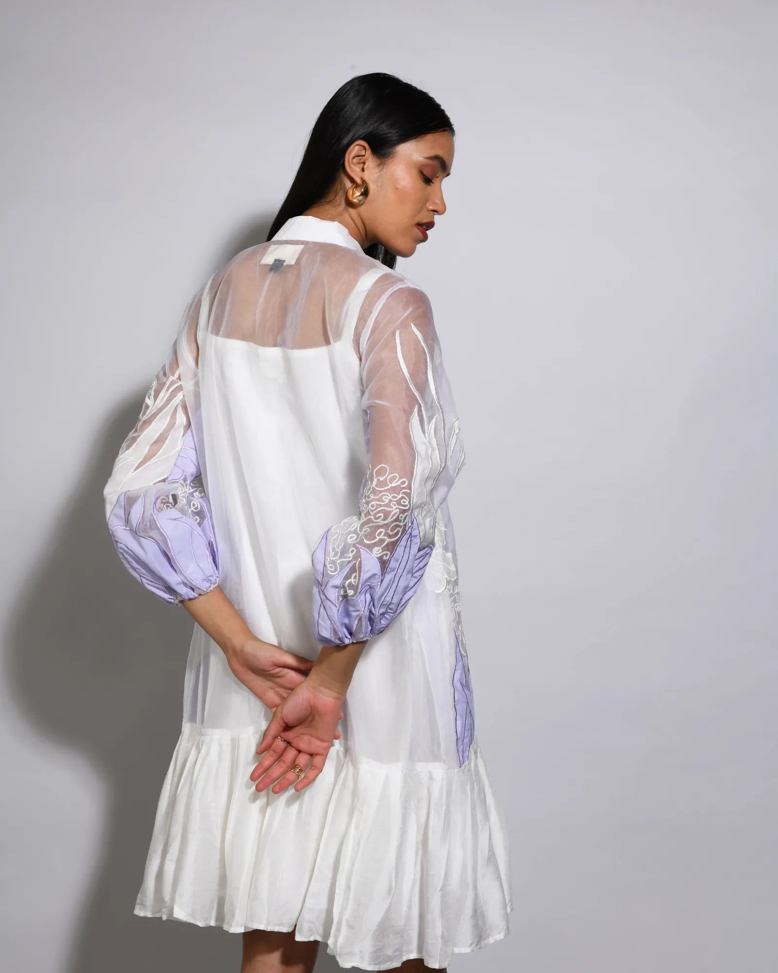 Lisian  Rose Pleated  Dress