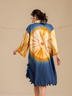 Cosmic Wheel Cotton Shirt Dress