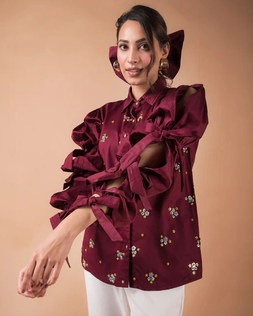 The Floral Bubble Shirt - BeyondStiches