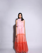 Orange Bella Shadded Gown