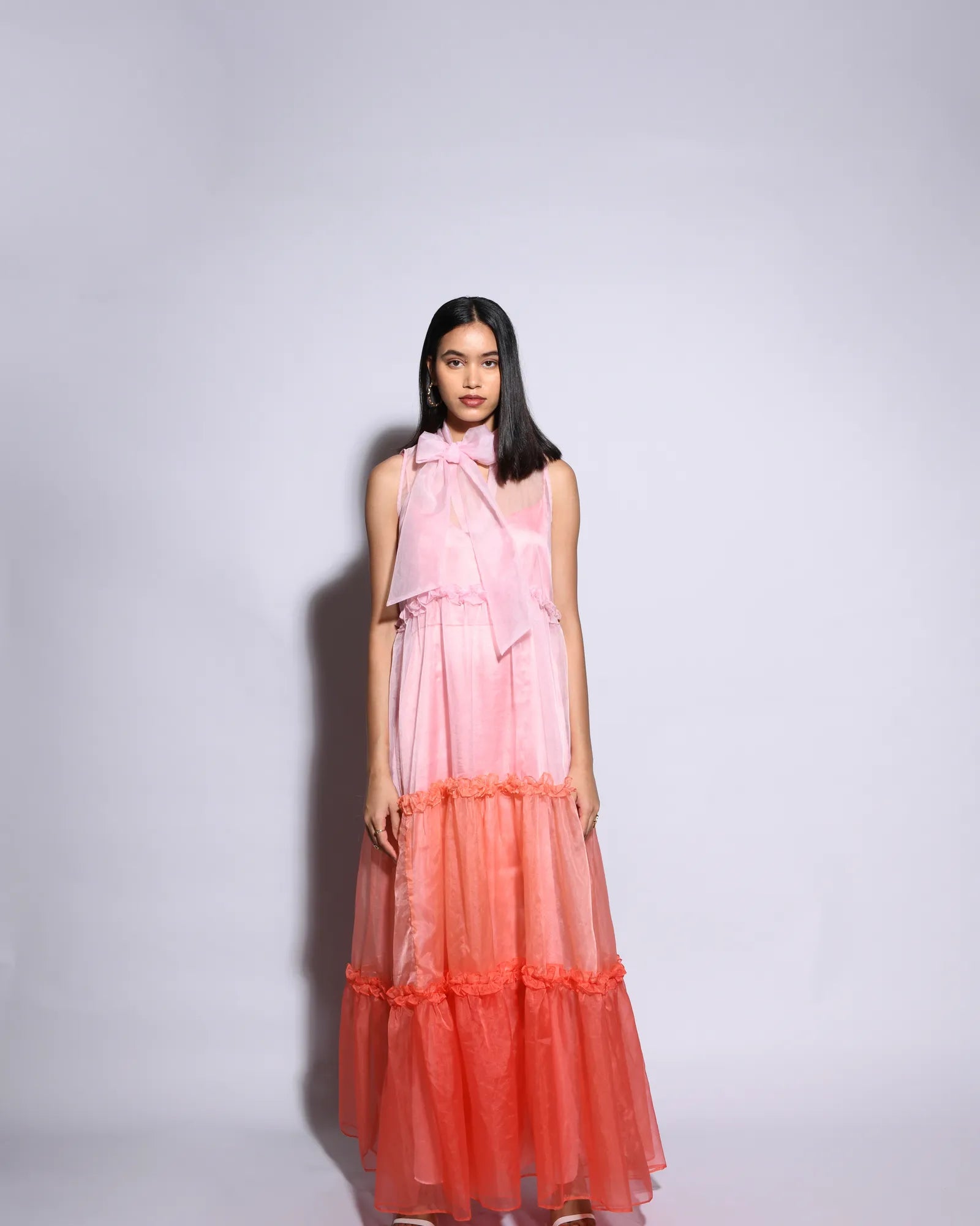 Orange Bella Shadded Gown
