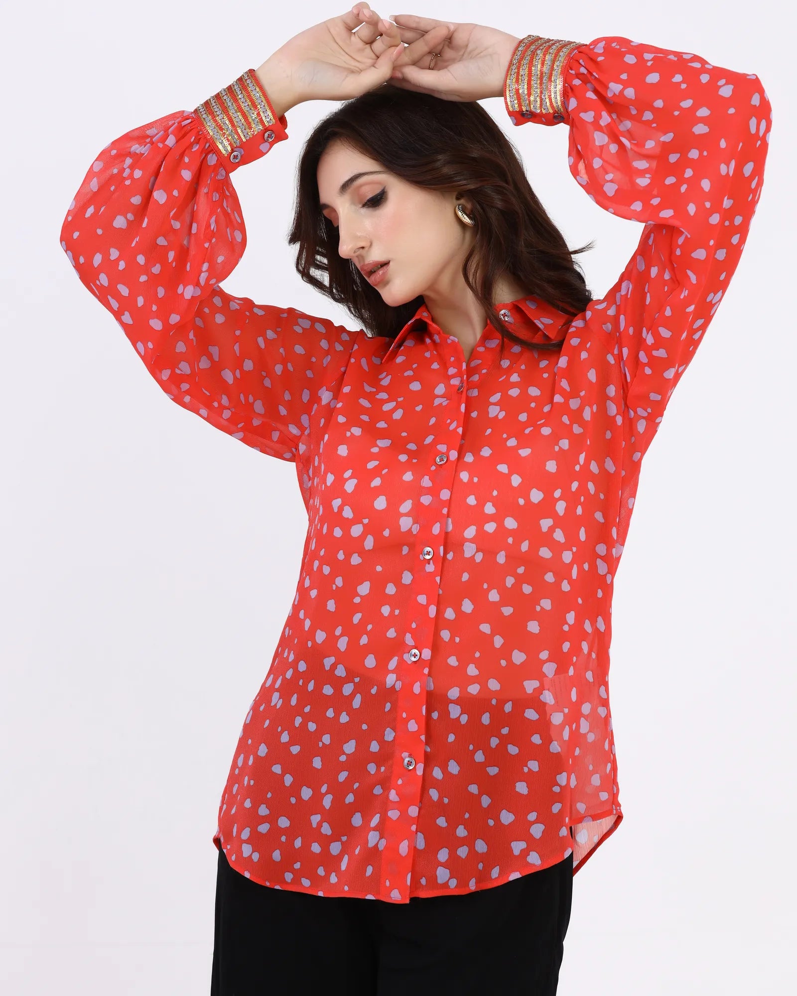 Scarlet Dusk Printed Shirt