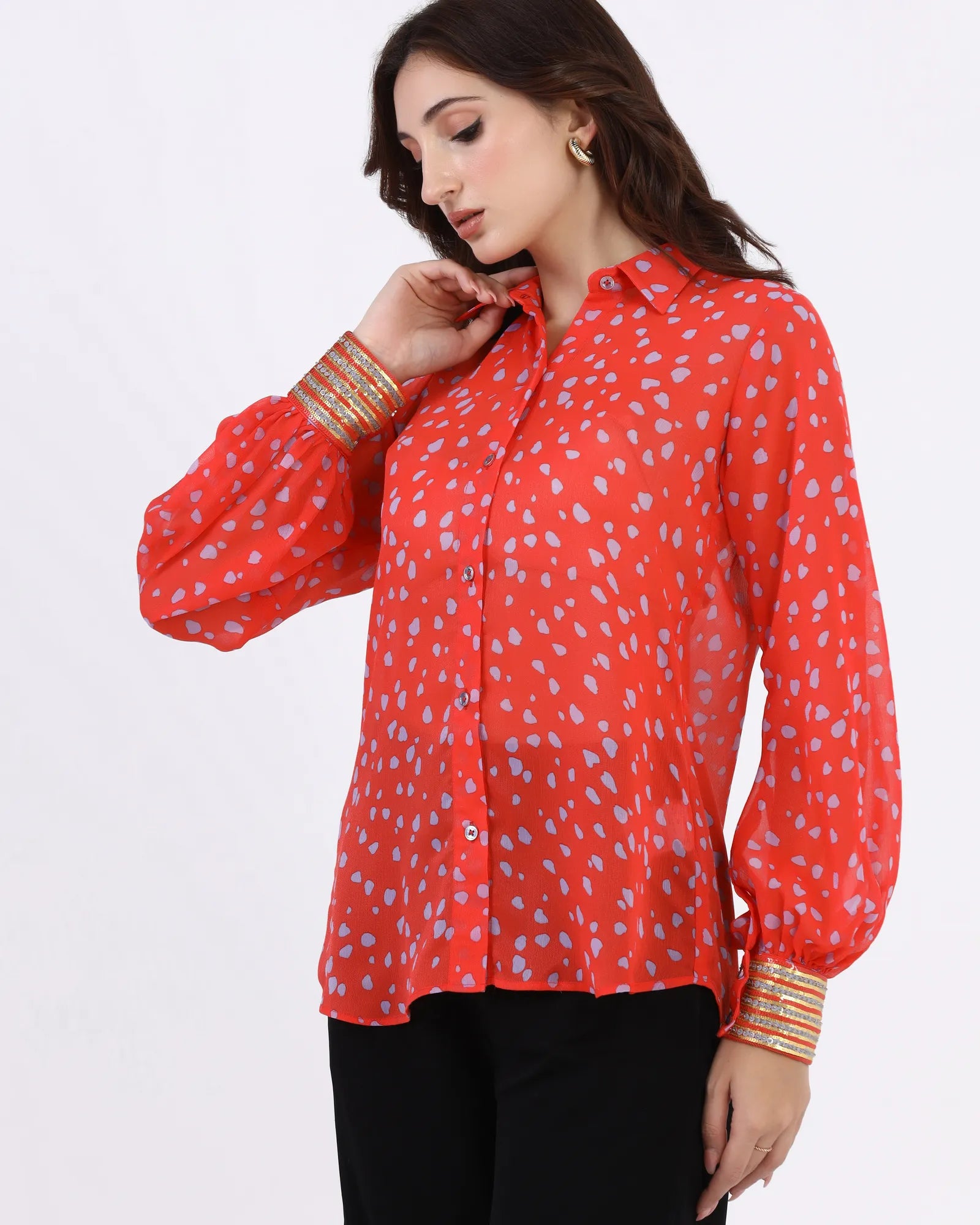 Scarlet Dusk Printed Shirt