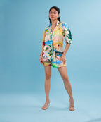 Cyphéa Tie-up Shirt and Shorts