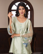 Green ocean embroidery Cord-Set - BloomIt