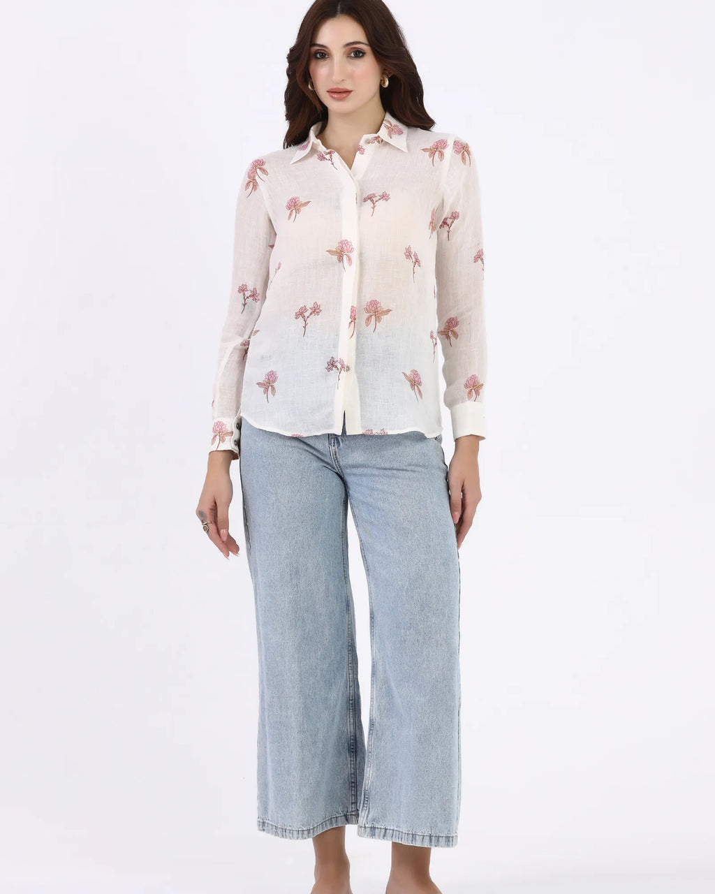 Blush Petal Printed Shirt