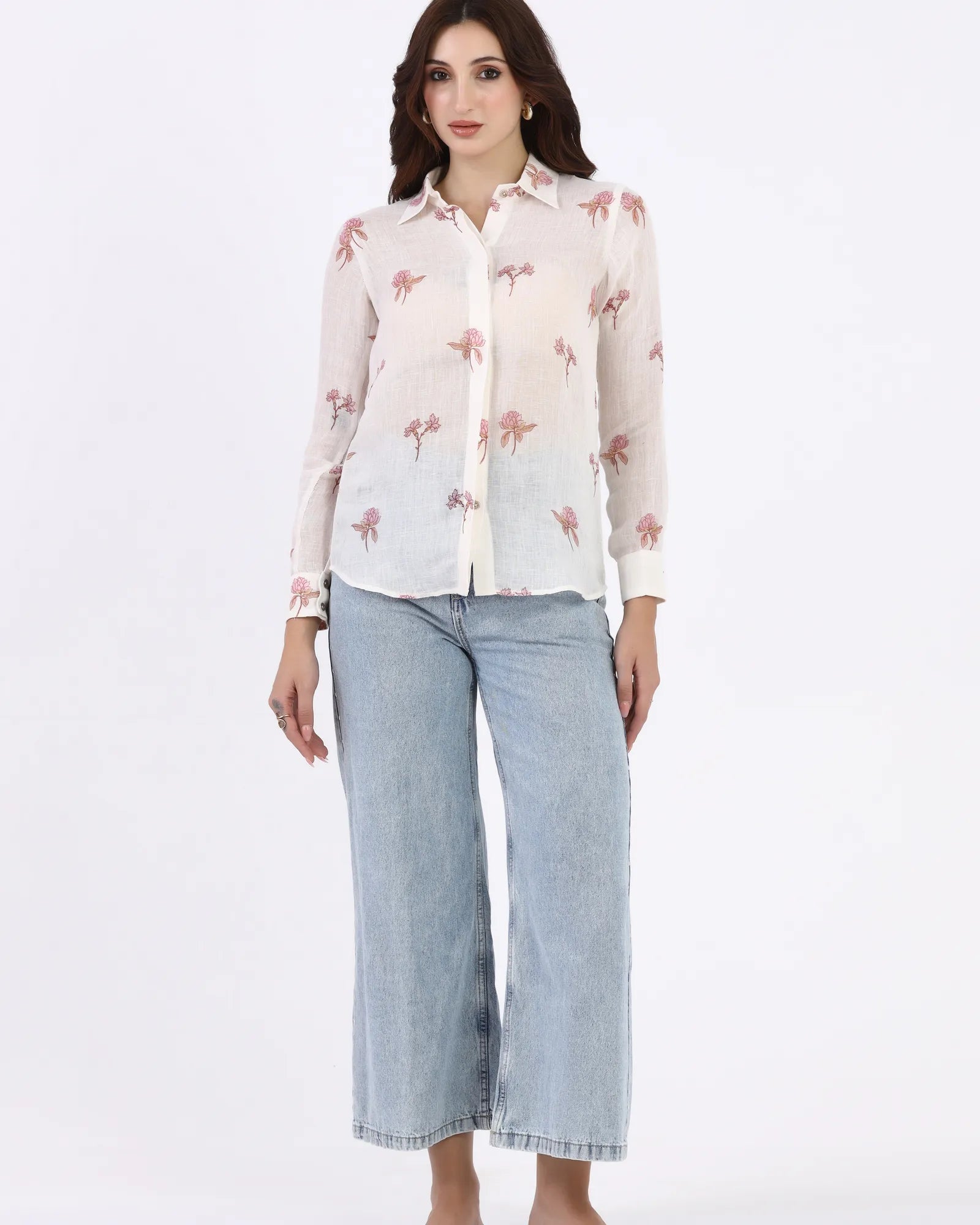 Blush Petal Printed Shirt