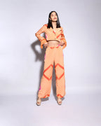 Carnelian  Tie & Dye  Short Blazer Set