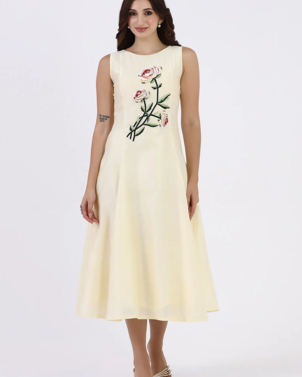Buttercream Bloom Midi Dress