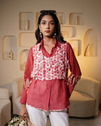 Madder Raag Shibori Bib Shirt