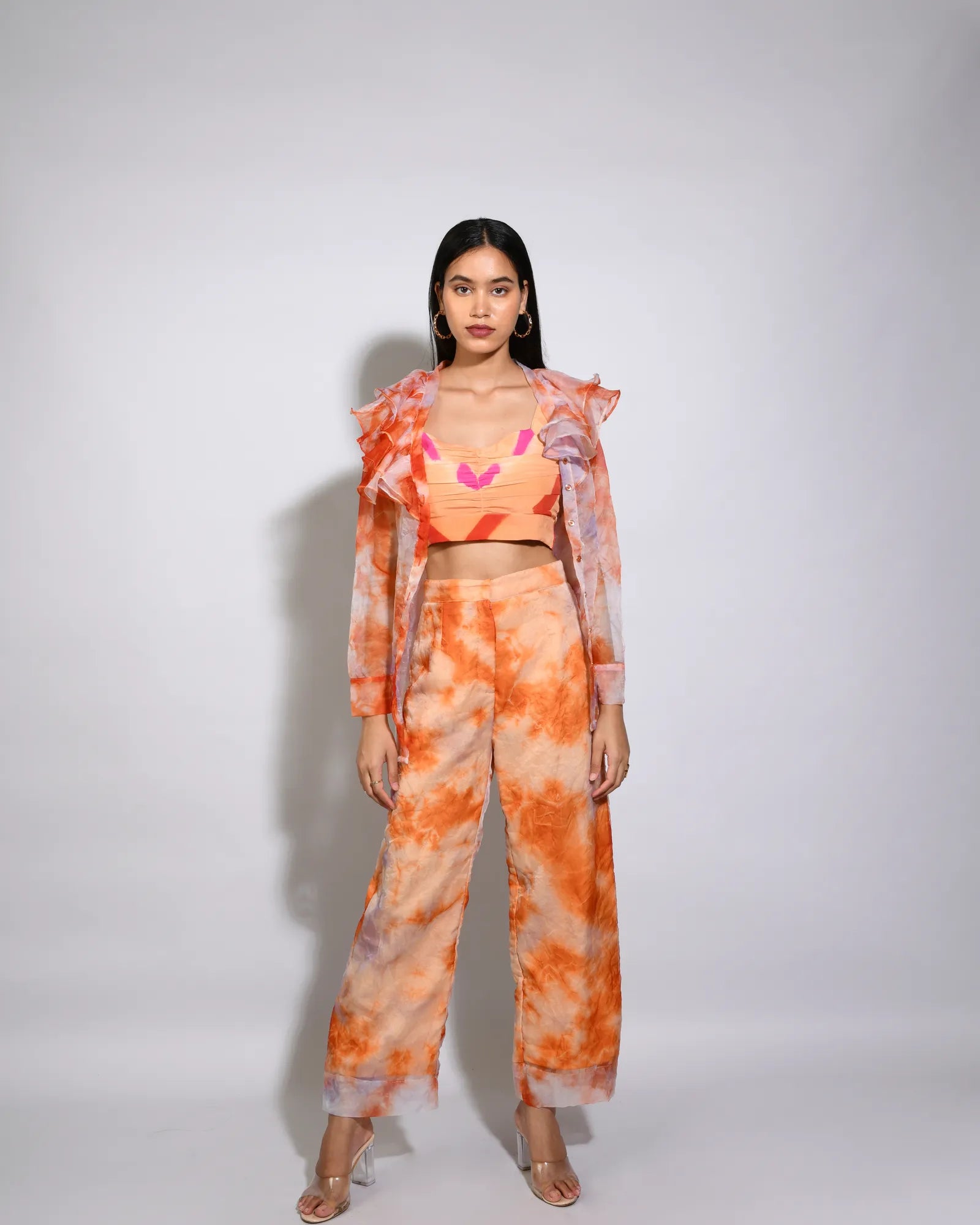 Carnelian  Tie And Dye  Co-Ord Set