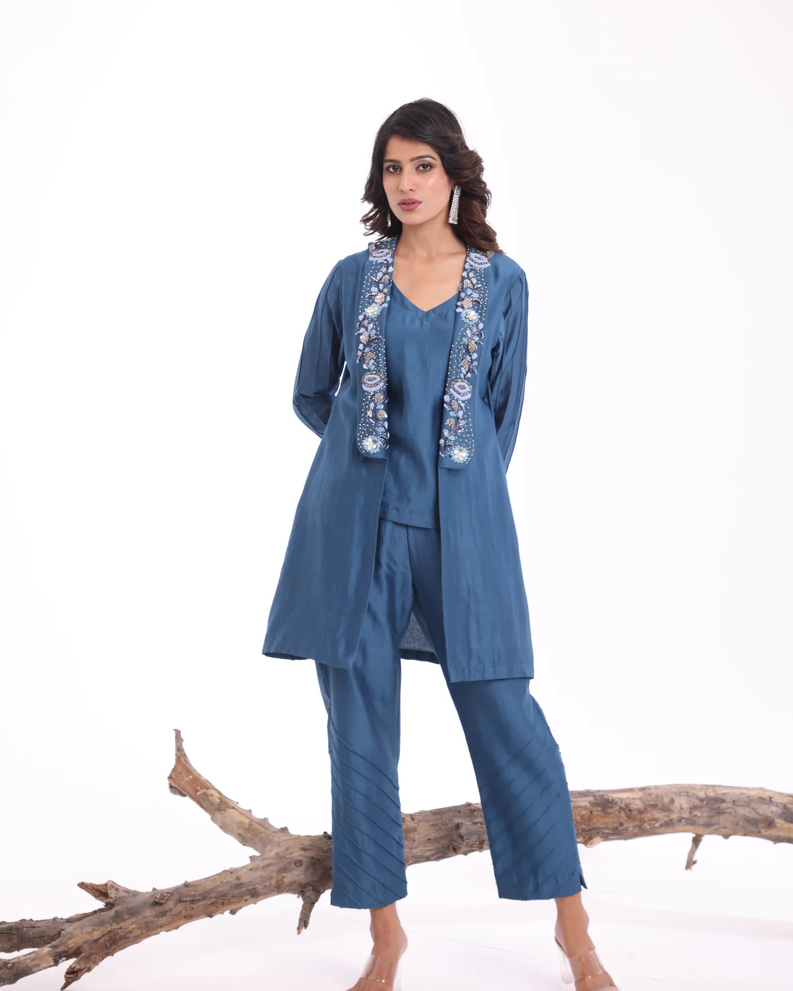 Tucks Detail Cord-Set