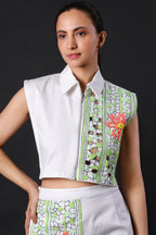 Pristine Cotton White Skirt