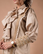 The Jute Ruffle Shirt