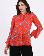 Scarlet Dusk Printed Shirt